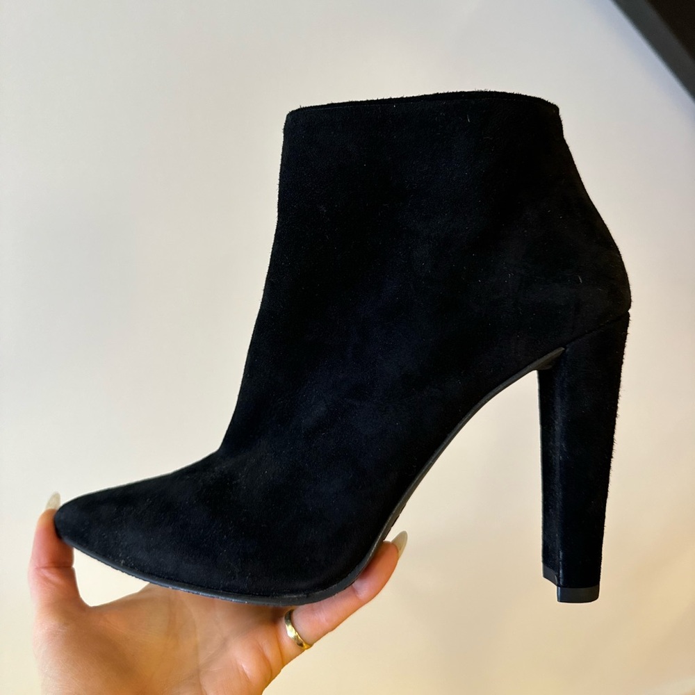 Stuart Weitzman black suede ankle boots *NEW